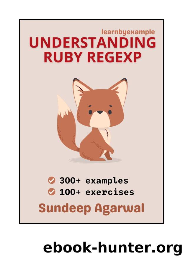 Understanding Ruby Regexp by Sundeep Agarwal