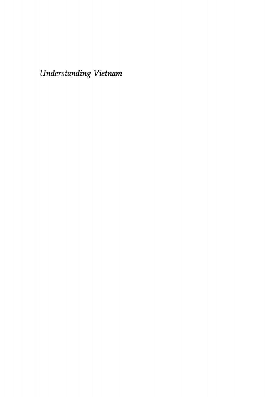 Understanding Vietnam by Neil L. Jamieson