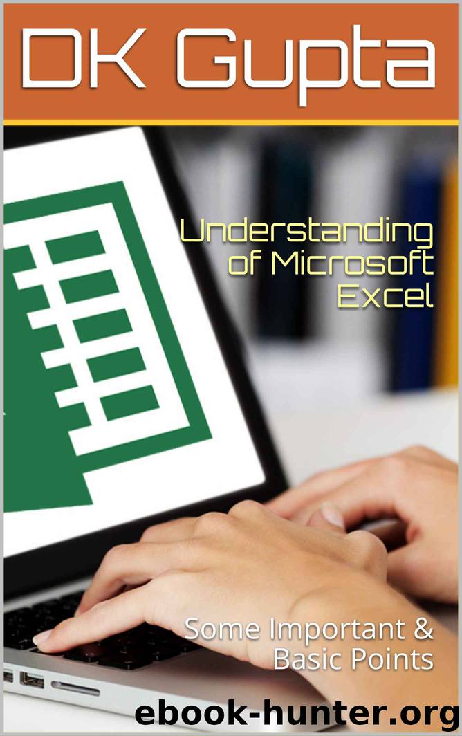 Understanding of Microsoft Excel: Some Important & Basic Points by DK Gupta