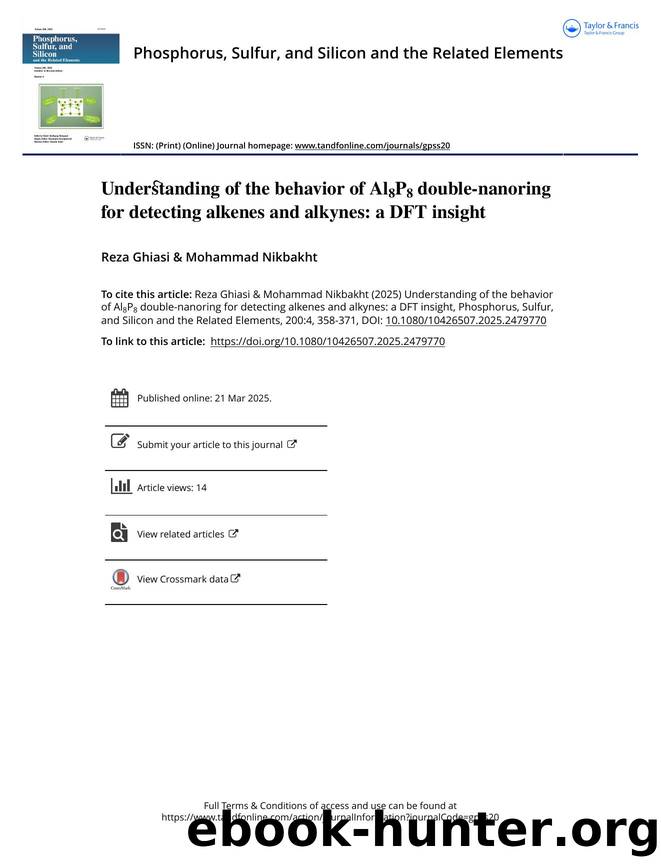 Understanding of the behavior of Al8P8 double-nanoring for detecting alkenes and alkynes: a DFT insight by Ghiasi Reza & Nikbakht Mohammad