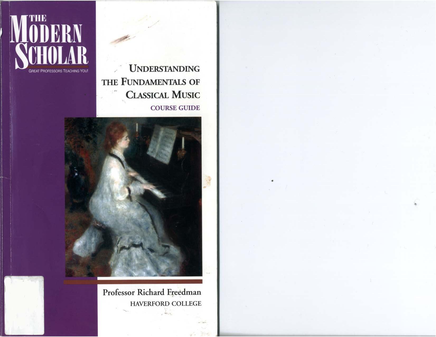 Understanding the Fundamentals of Classical Music by Unknown