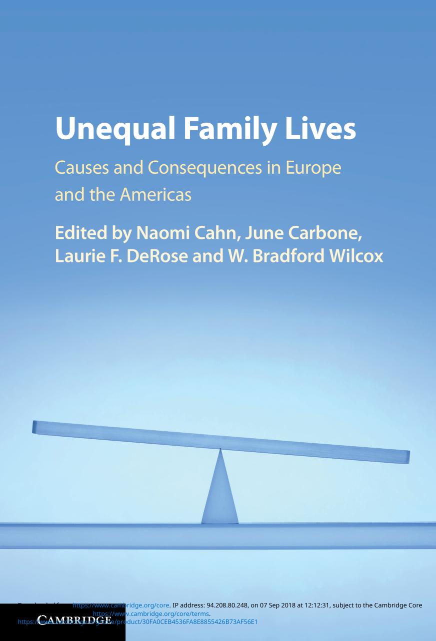 Unequal Family Lives: Causes and Consequences in Europe and the Americas by Naomi Cahn