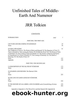 Unfinished Tales of Middle-Earth and Numenor by J.R.R.Tolkien
