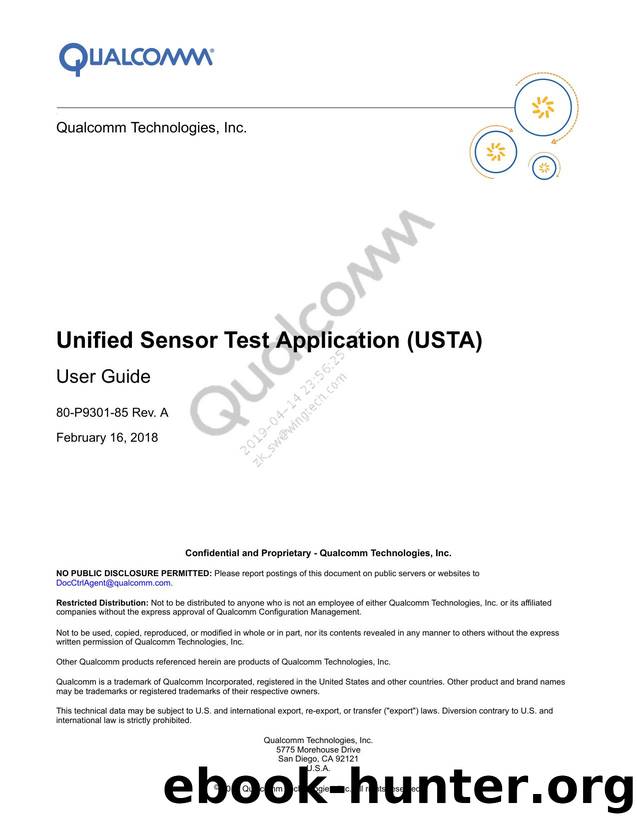 Unified Sensor Test Application (USTA) User Guide by Unknown