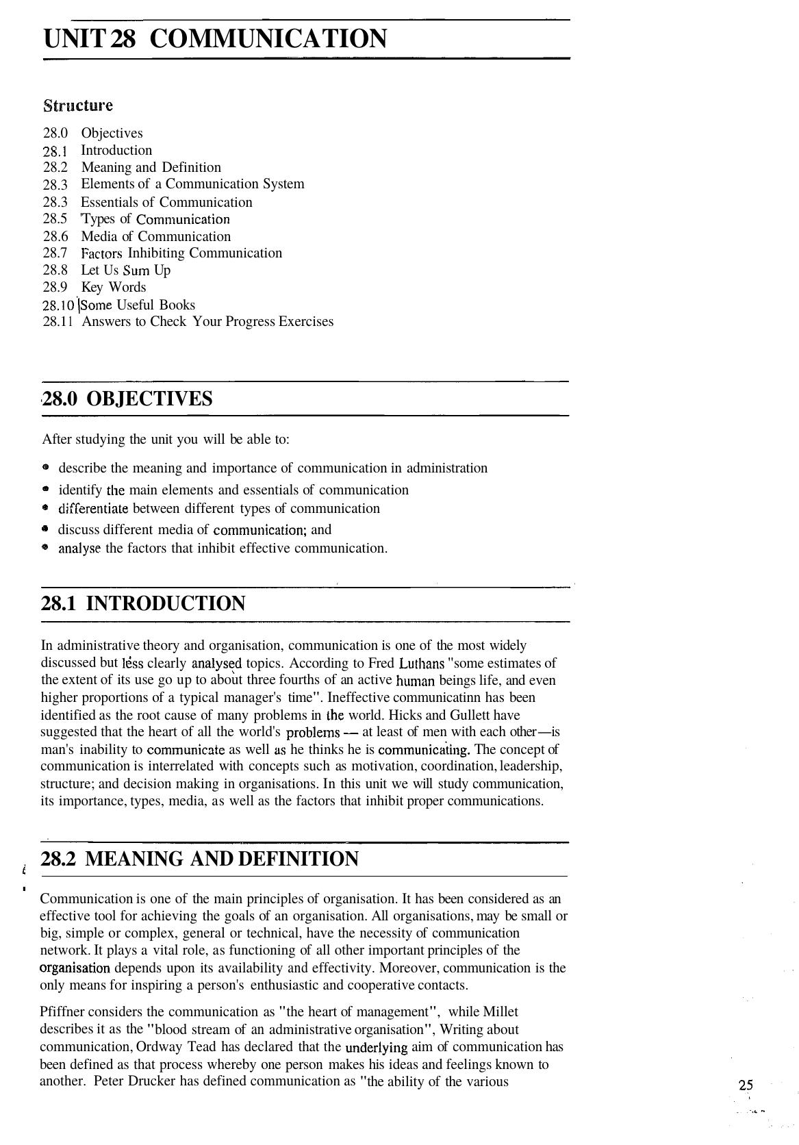 Unit-28 Communication by Unknown