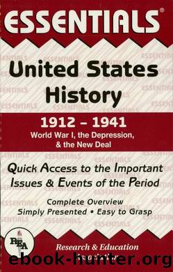 United States History: 1912 to 1941 Essentials by William Turner
