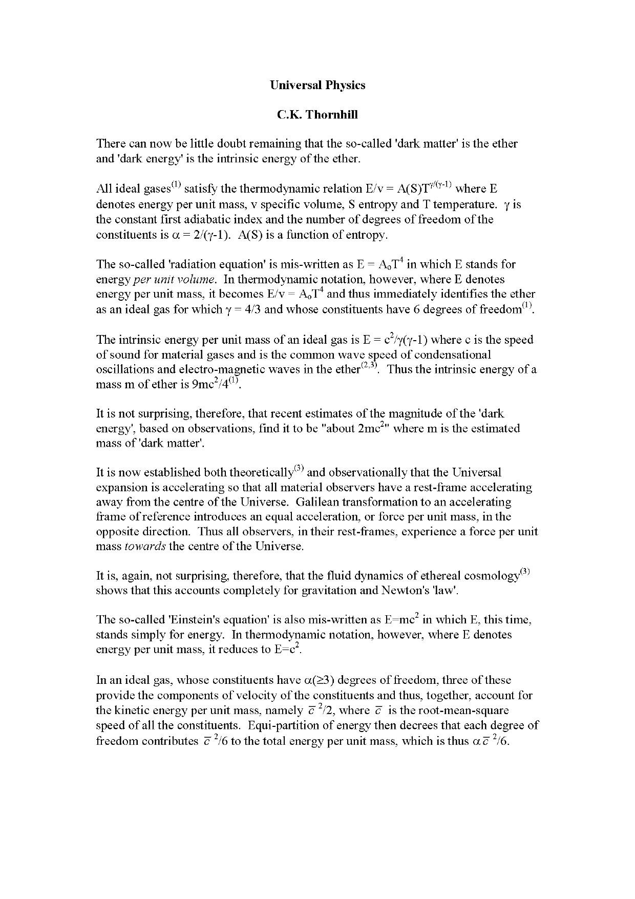 Universal Physics by Unknown