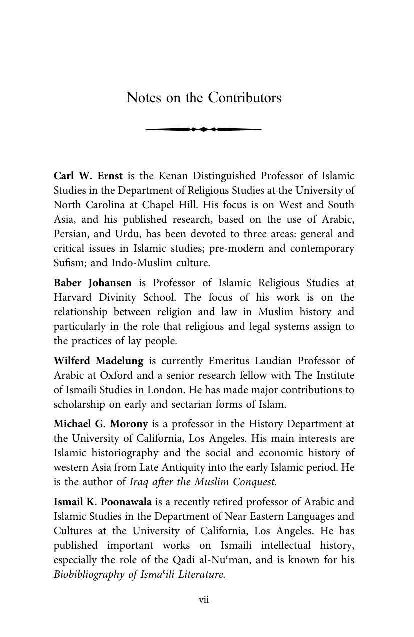 Universality in Islamic Thought: Rationalism, Science and Religious Belief by Michael G Morony (editor)