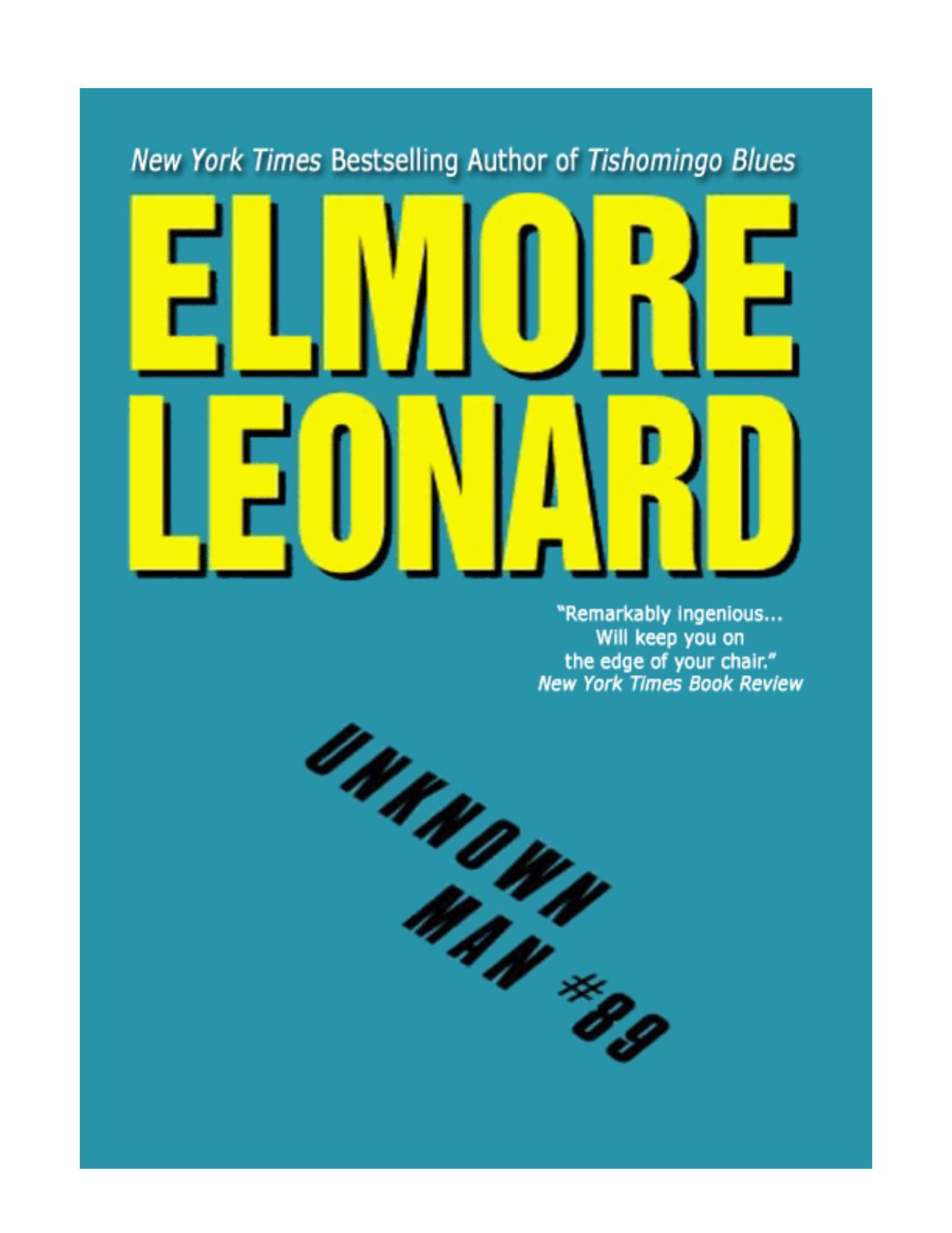 Unknown Man #89 by Elmore Leonard