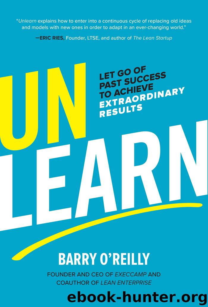 Unlearn by Barry O'Reilly