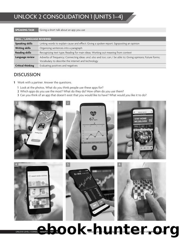 Unlock 3e Level 2 Consolidation Units 1-4 Worksheets by Unknown