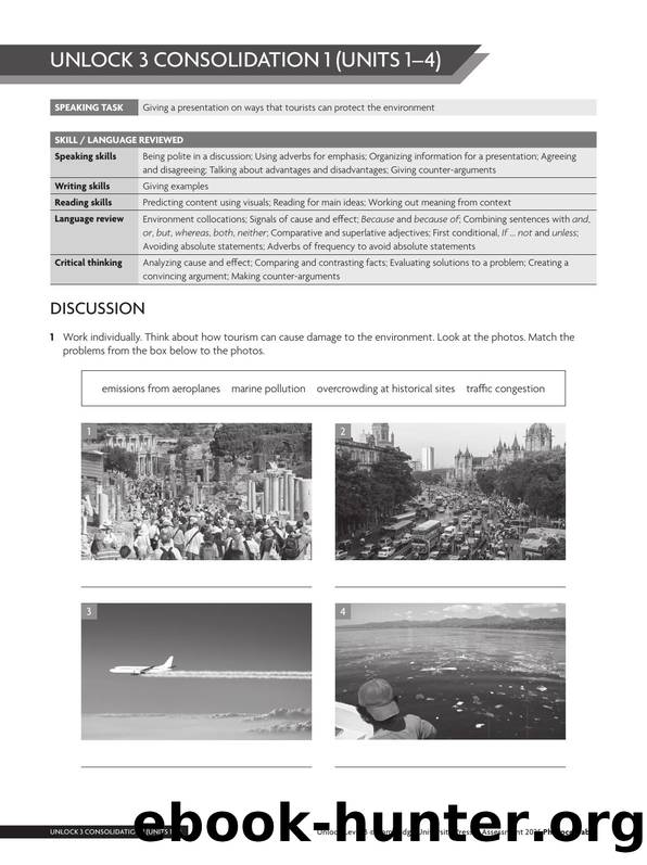 Unlock 3e Level 3 Consolidation Units 1-4 Worksheets by Unknown