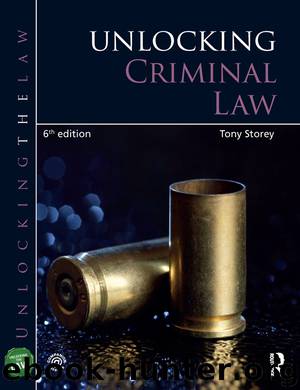 Unlocking Criminal Law by Tony Storey