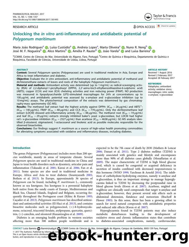 Unlocking the in vitro anti-inflammatory and antidiabetic potential of Polygonum maritimum by unknow