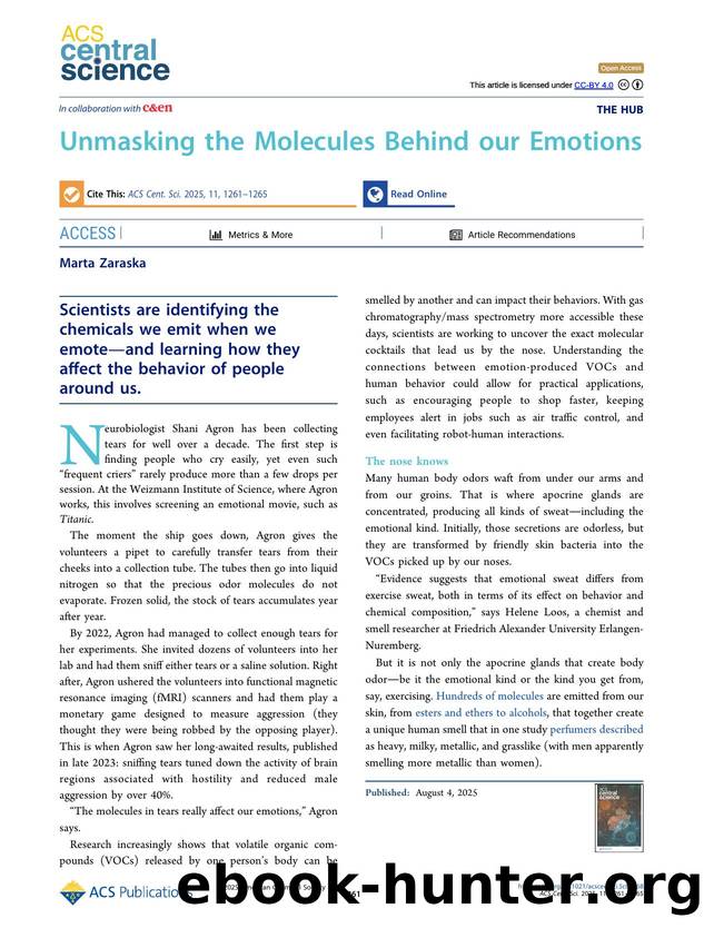 Unmasking the Molecules Behind our Emotions by Marta Zaraska