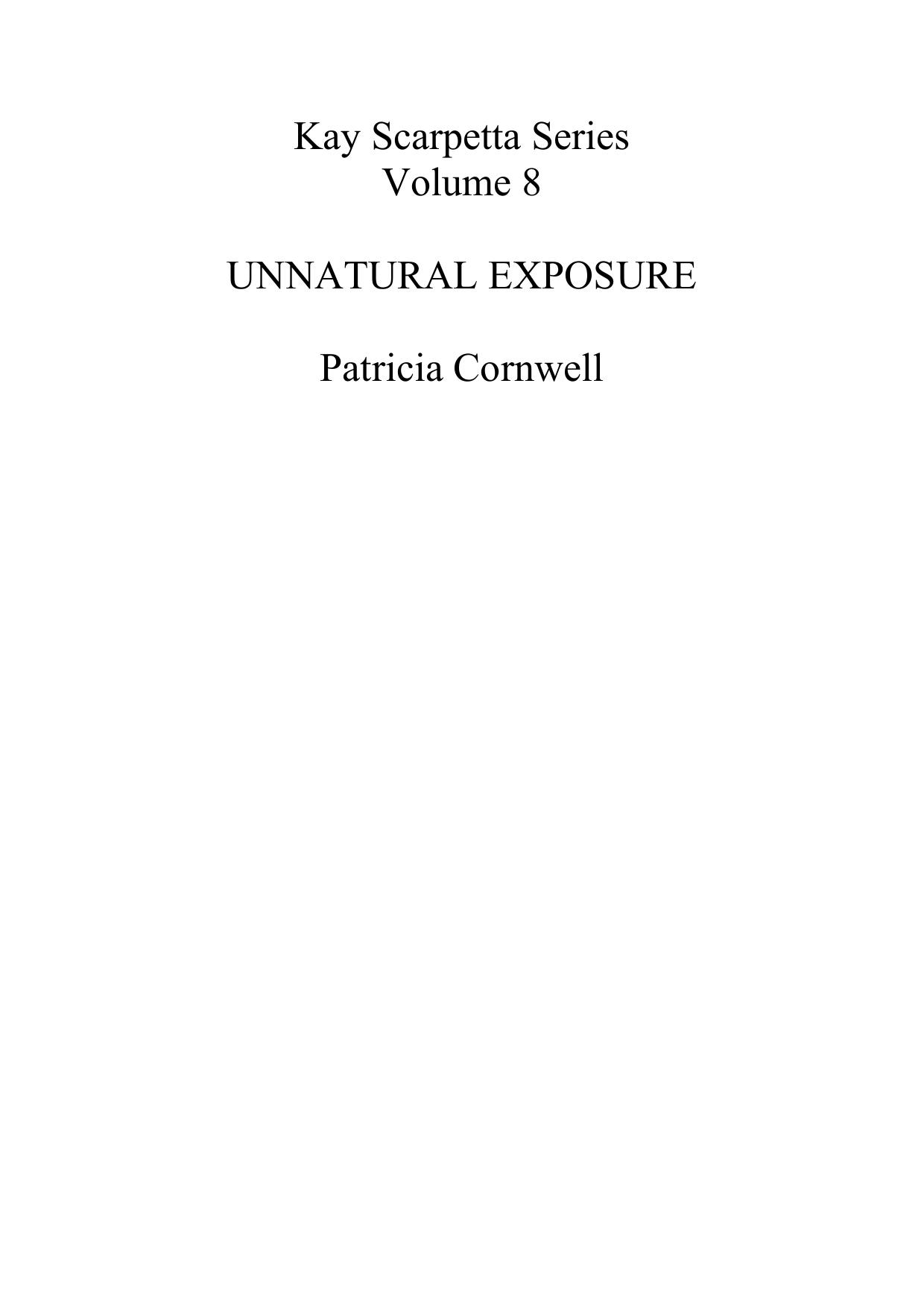 Unnatural Exposure by Patricia Cornwell