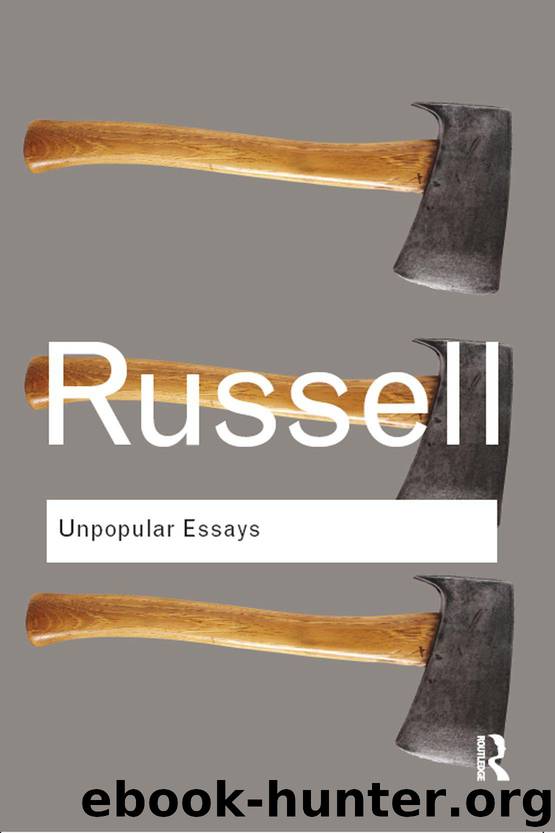 Unpopular Essays by Bertrand Russell
