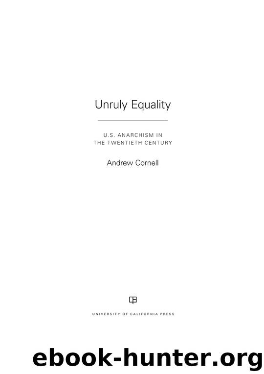 Unruly Equality by Andrew Cornell