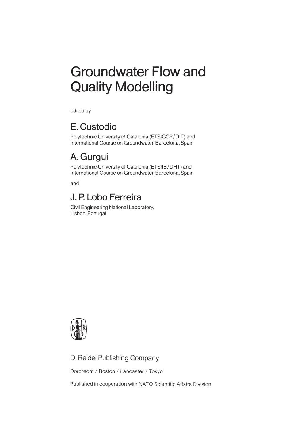 Unsaturated Flow in Hydrologic Modeling by H. J. Morel-Seytoux