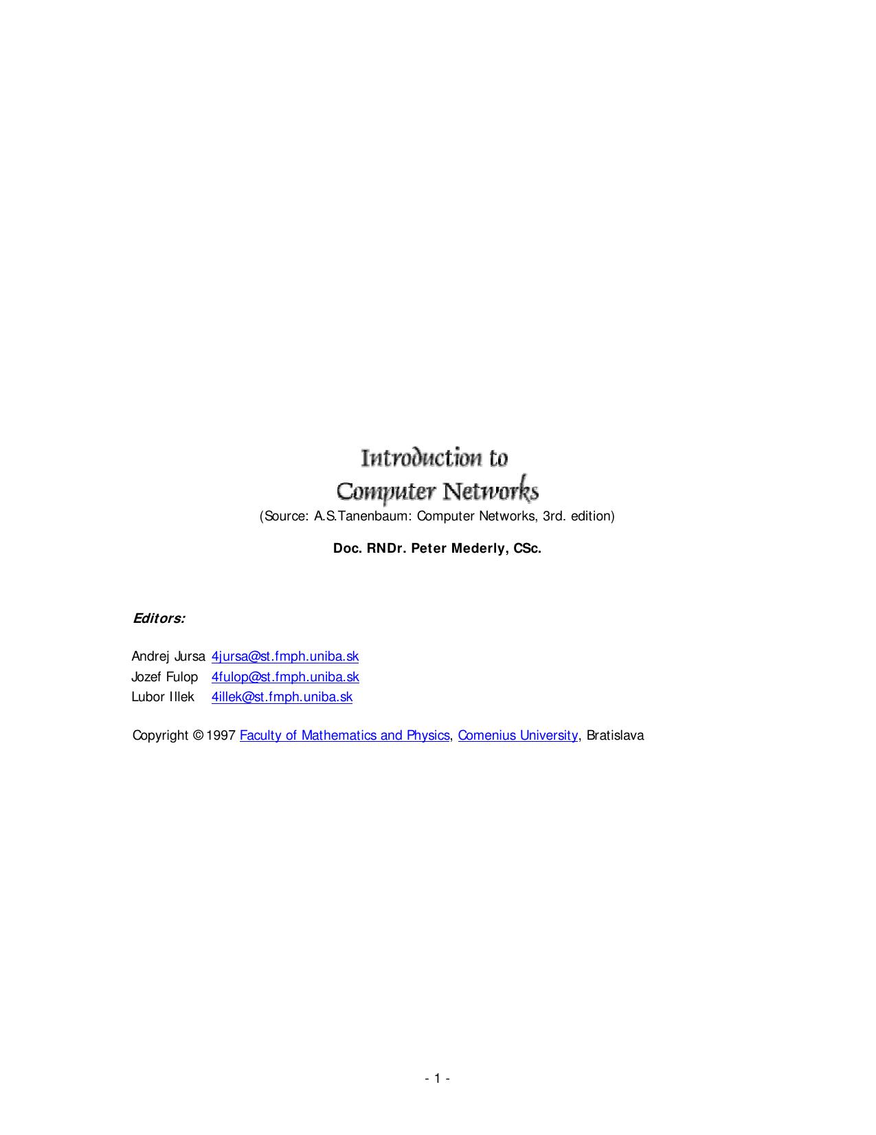 Untitled Document by Tanenbaum