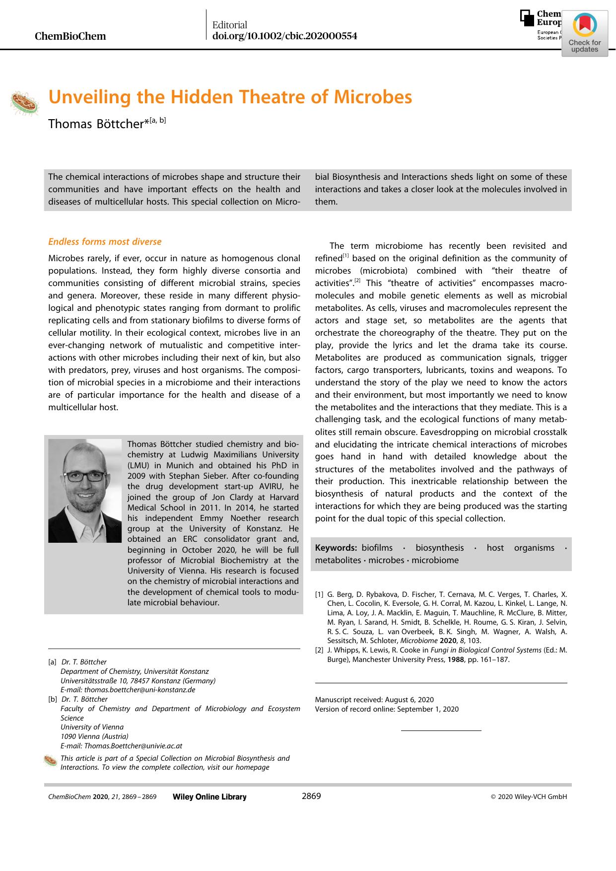 Unveiling the Hidden Theatre of Microbes by Unknown