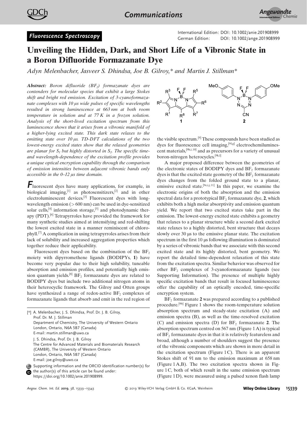 Unveiling the Hidden, Dark, and Short Life of a Vibronic State in a Boron Difluoride Formazanate Dye by Unknown