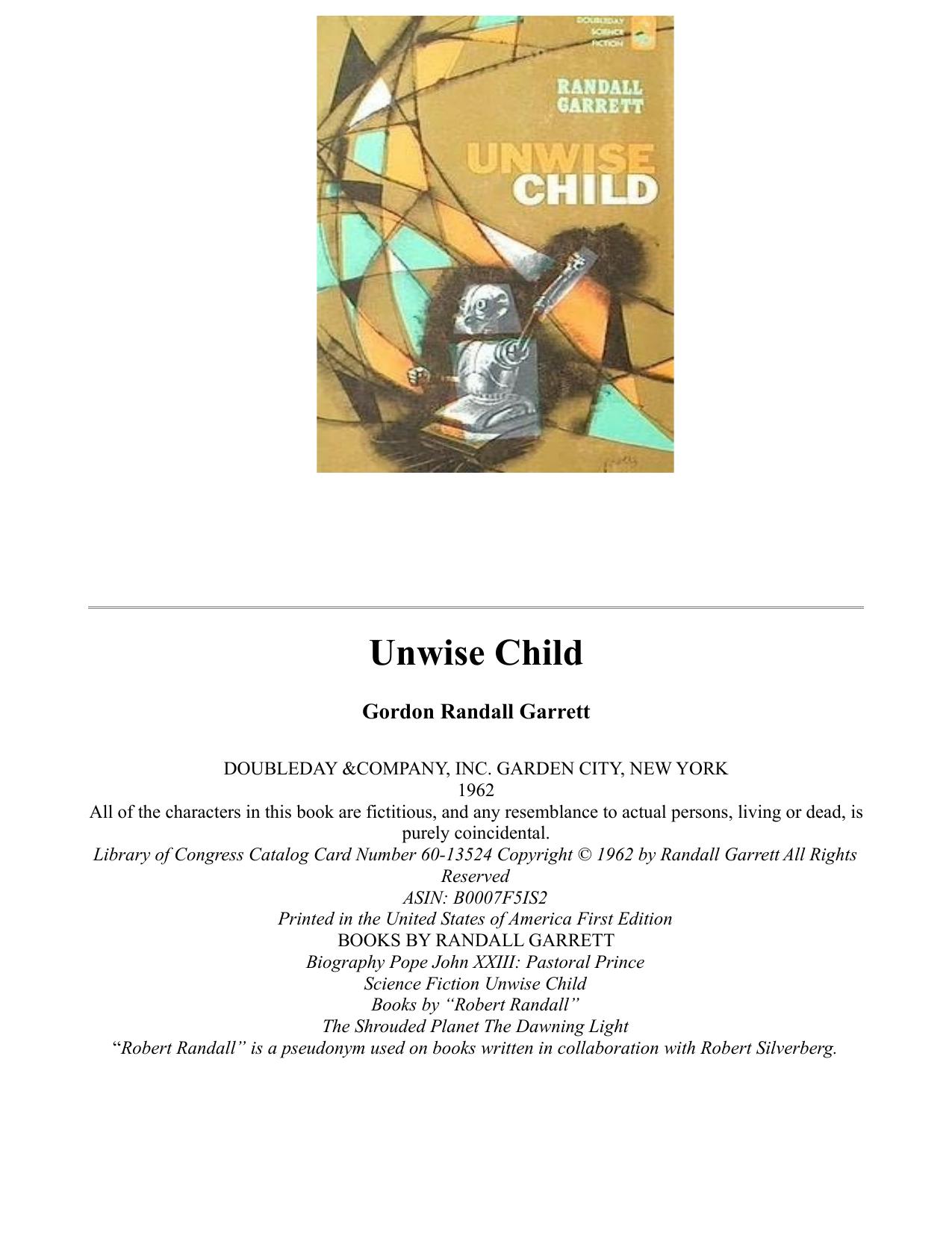 Unwise Child by Randall Garrett