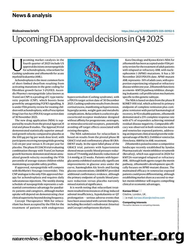 Upcoming FDA approval decisions in Q4 2025 by Kaniaw Dilzer