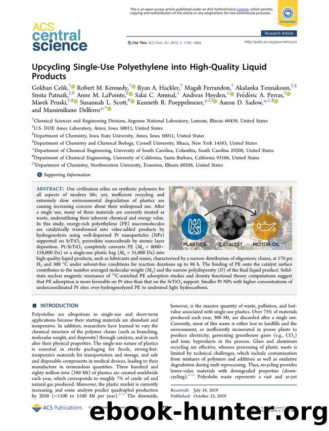 Upcycling Single-Use Polyethylene into High-Quality Liquid Products by unknow