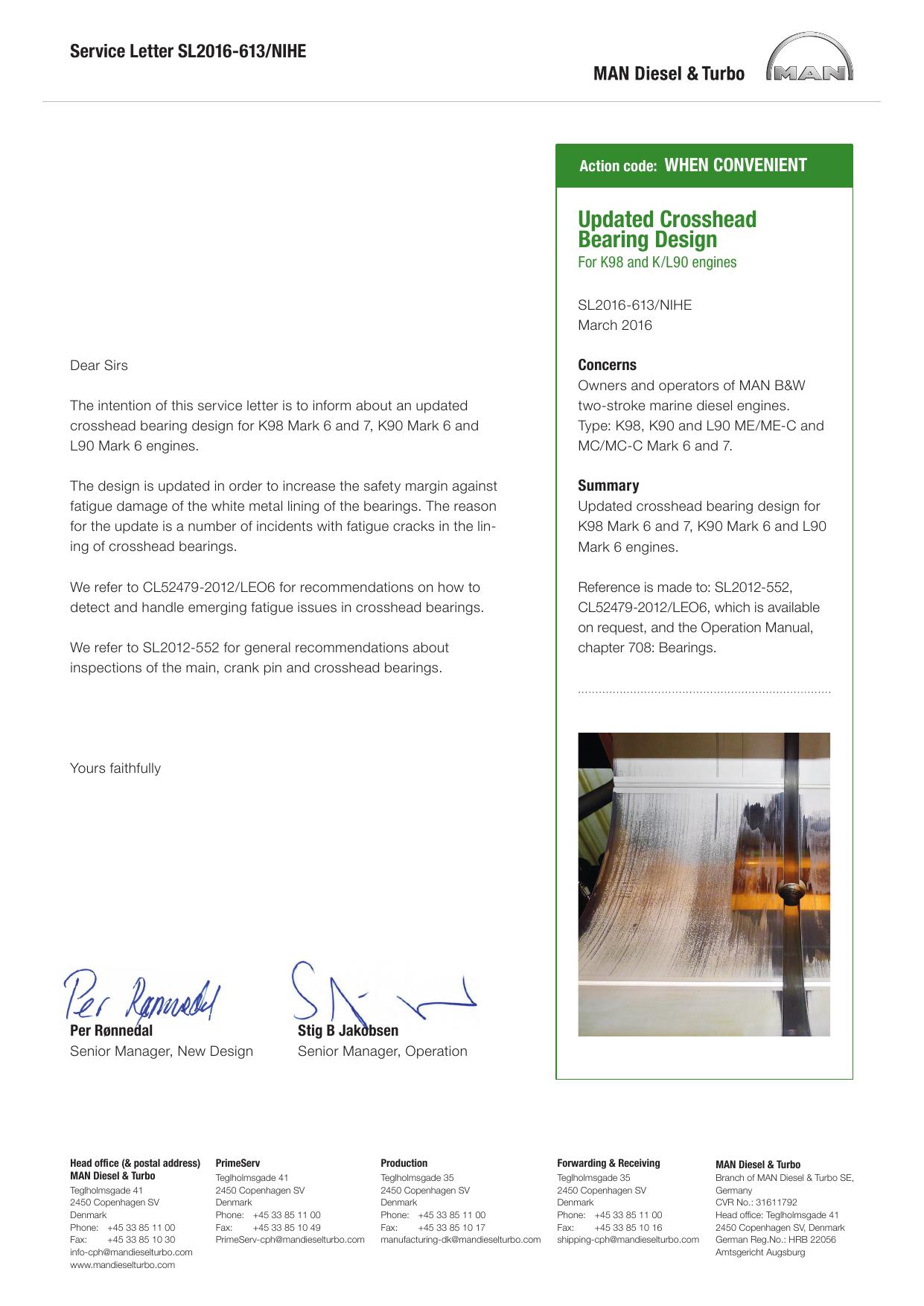 Updated Crosshead Bearing Design by Unknown