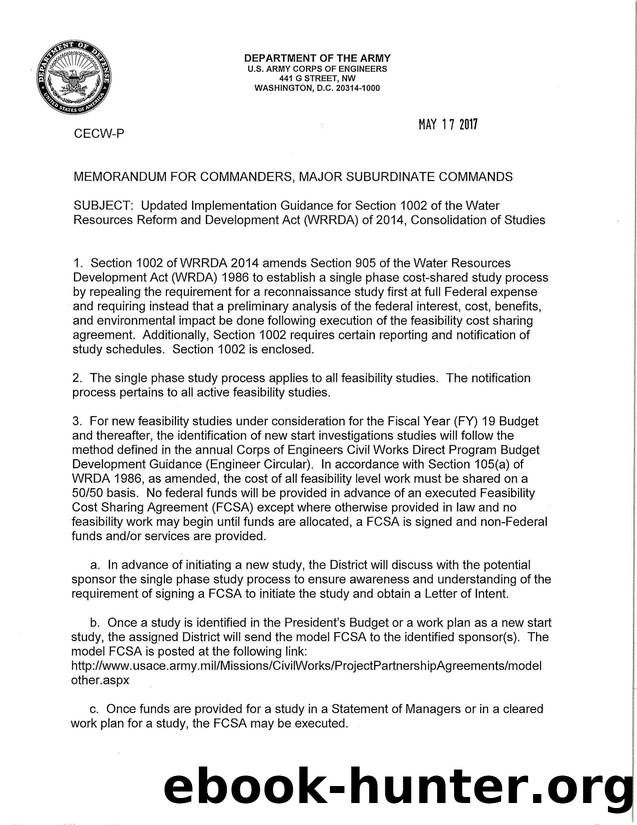 Updated Implementation Guidance for Section 1002 by Unknown