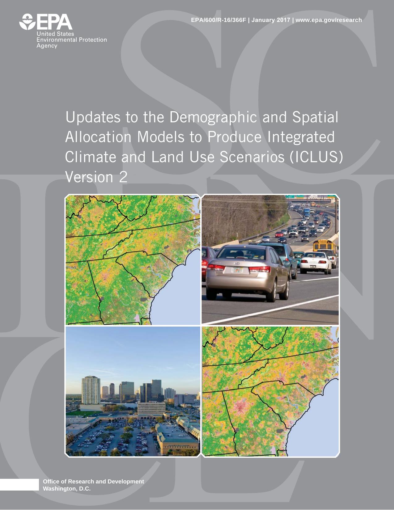 Updates to the Demographic and Spatial Allocation Models to Produce Integrated Climate and Land Use Scenarios (ICLUS) Version 2 by USEPA ORD National Center for Environmental Assessment
