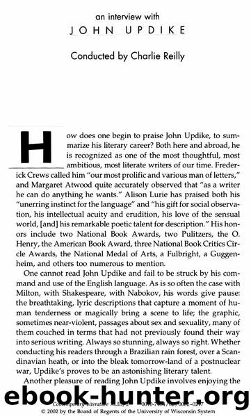 Updike, John by Interview & Charlie Reilly (2002)