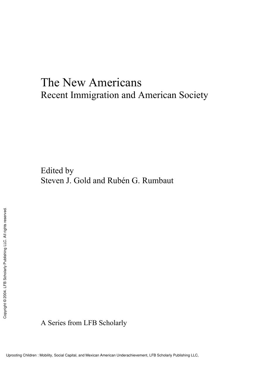 Uprooting Children : Mobility, Social Capital, and Mexican American Underachievement by Robert Ketner Ream