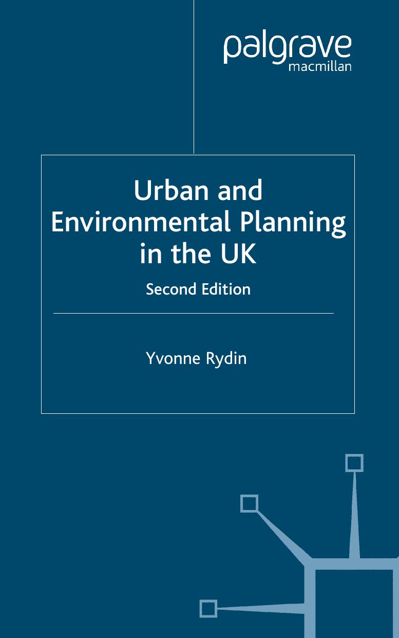 Urban and Environmental Planning in the UK by Yvonne Rydin