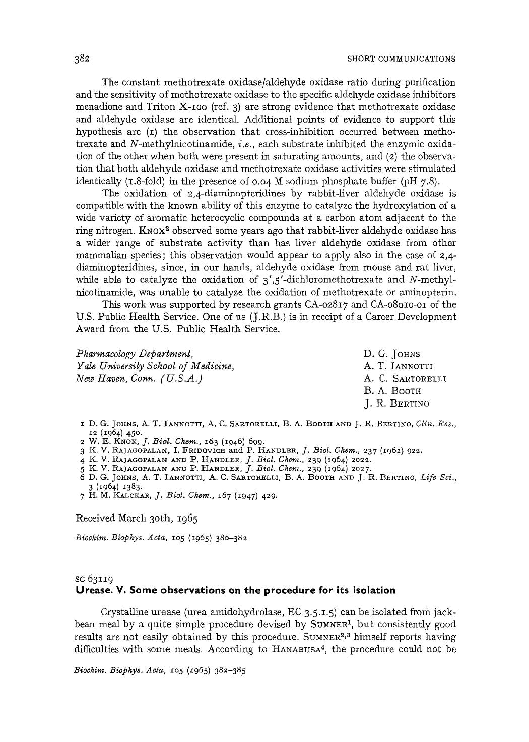 Urease. V. Some observations on the procedure for its isolation by Gunji Mamiya; George Gorin