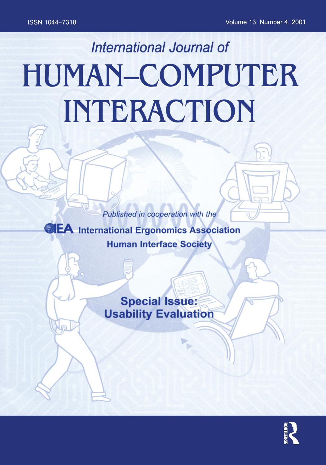 Usability Evaluation: A Special Issue of the International Journal of Human-Computer Interaction by Lewis James R