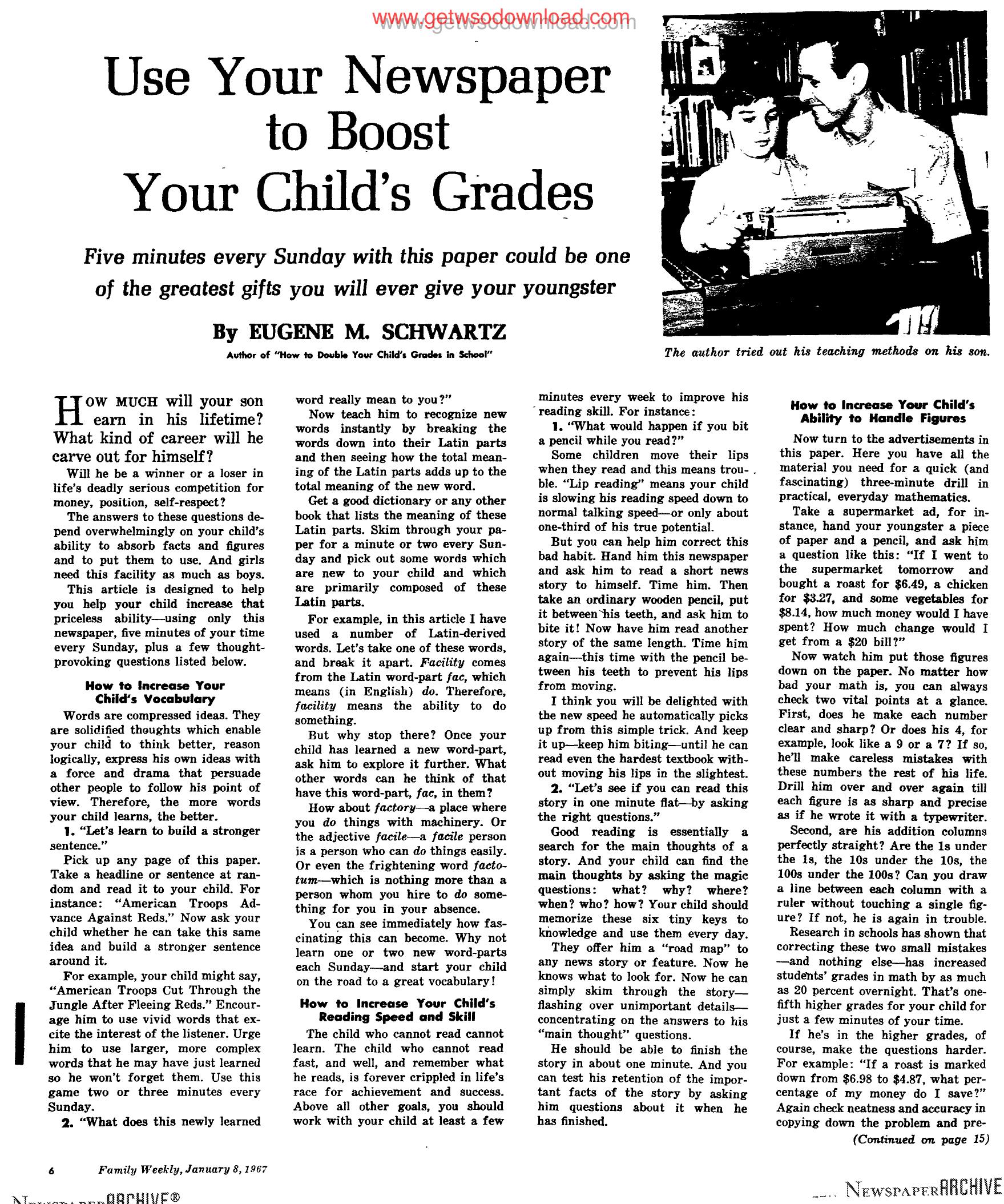 Use Your Newspaper To Boost Your Child's Grades 2 by Copyright 2005 Heritage Microfilm Inc. & Newspaperarchive.com