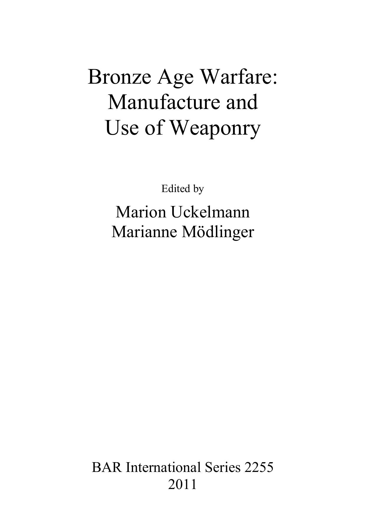 Use-wear analysis and use-patterns of Bronze Age swords by Molloy B