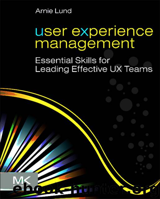 User Experience Management by Lund Arnie