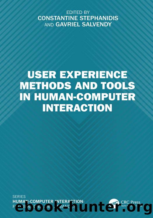 User Experience Methods and Tools in Human Computer Interaction by Constantine Stephanidis & Gavriel Salvendy