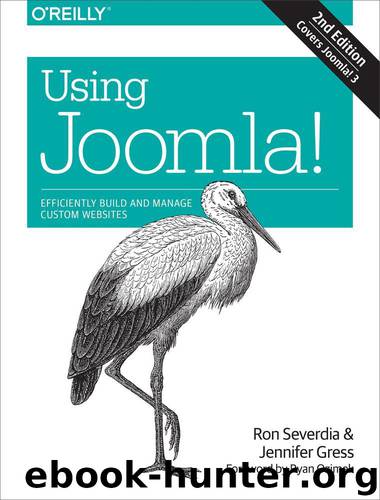 Using Joomla by Ron Severdia and Jennifer Gress