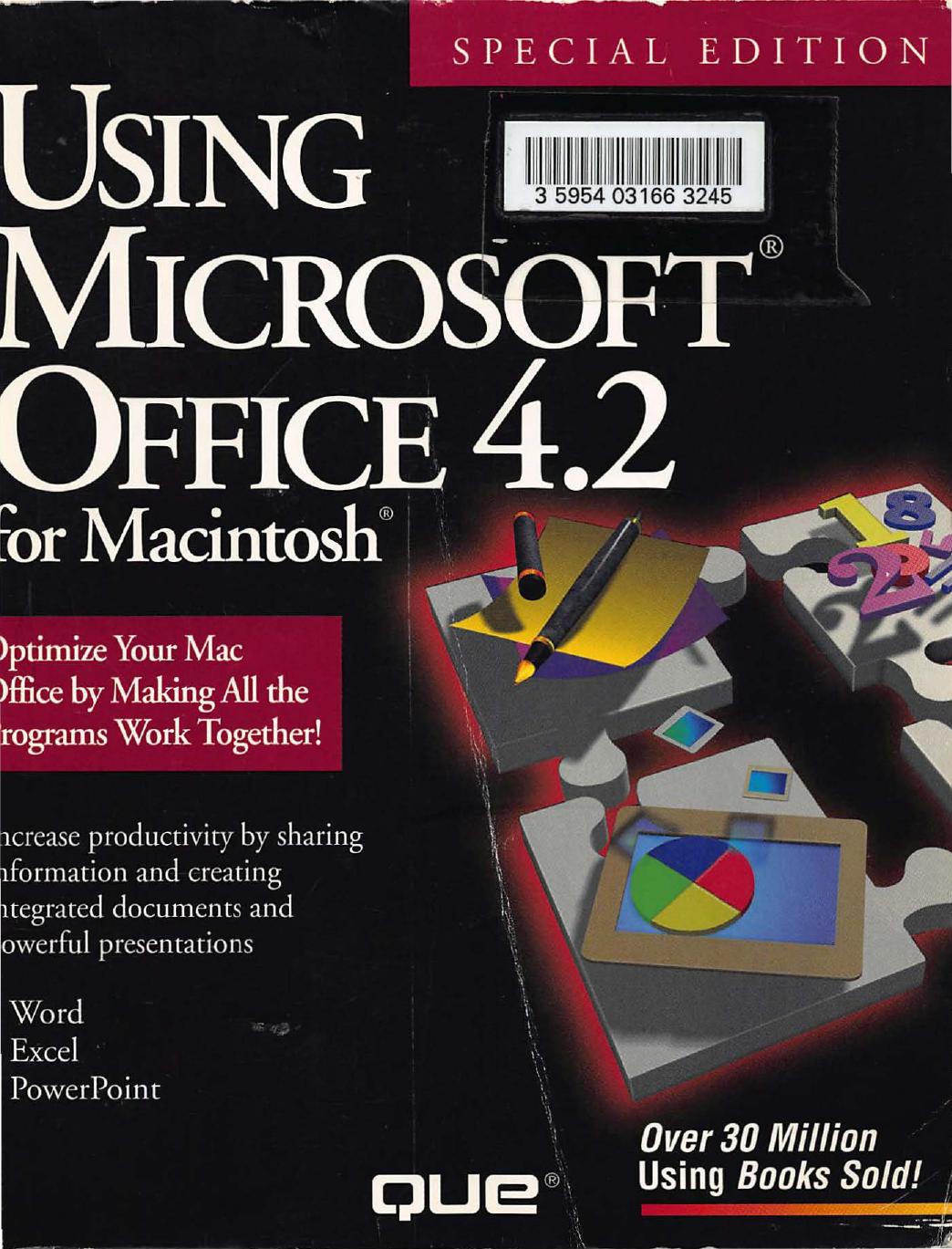 Using Microsoft Office 4.2 for the Macintosh, special edition by Durso Peter; Kenny Cathy