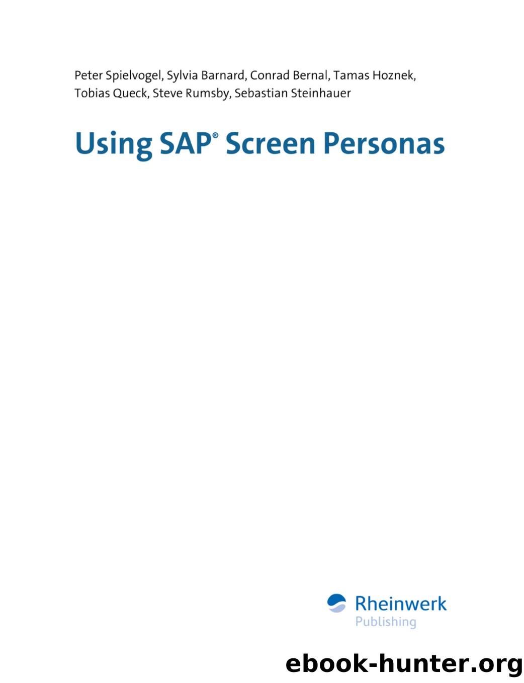 Using SAP Screen Personas by Unknown