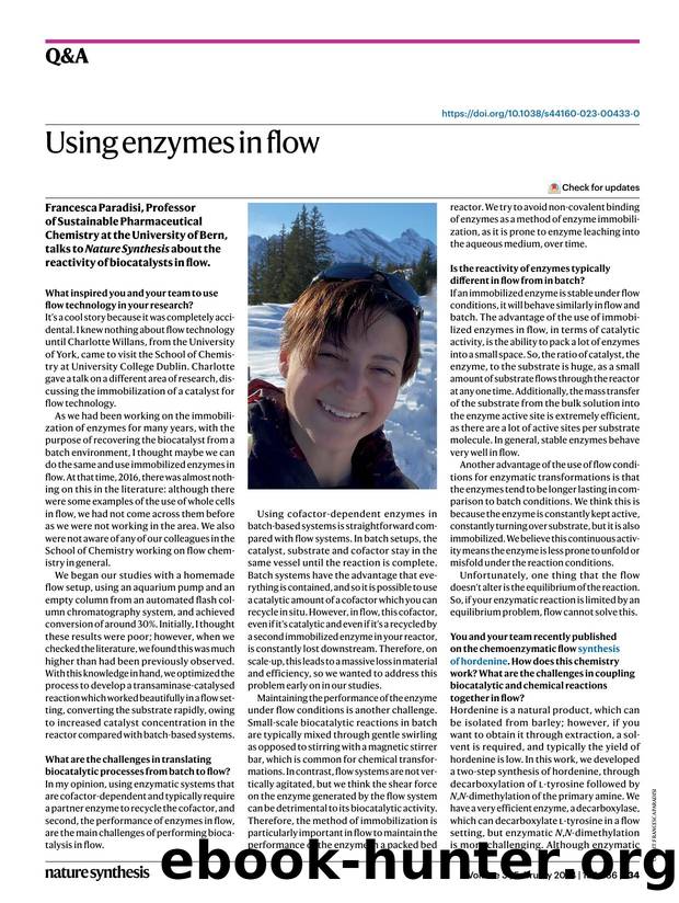 Using enzymes in flow by Thomas West