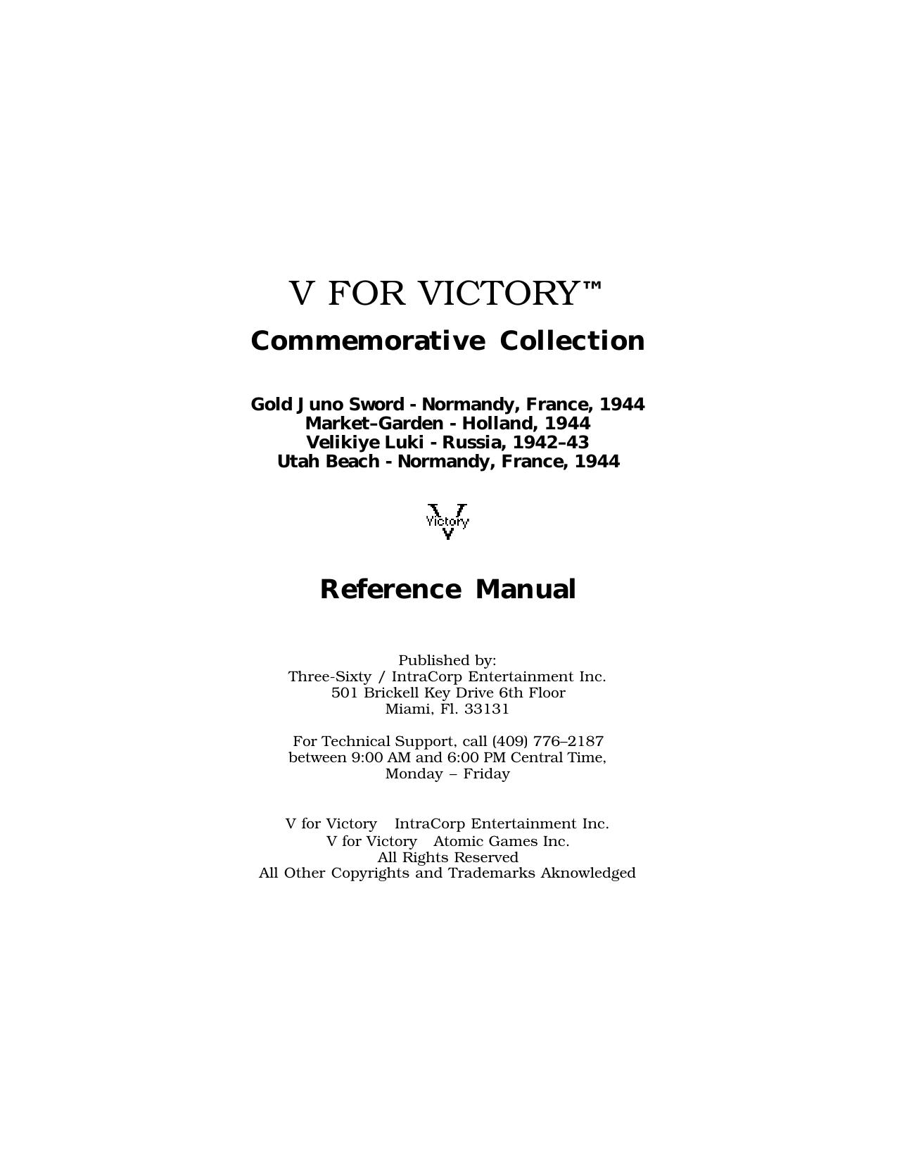 V for Victory by Commemorative Collection (1995)