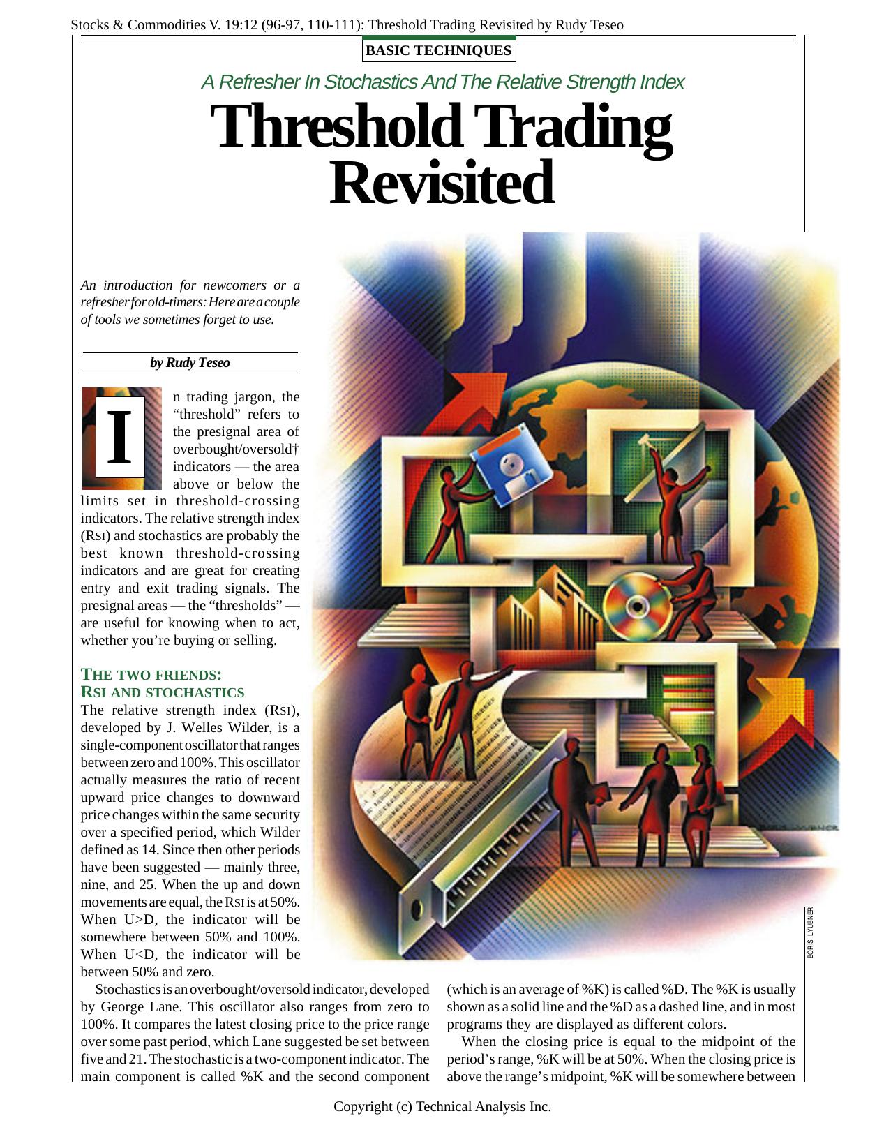 V. 19:12 (96-97, 110-111): Threshold Trading Revisited by Rudy Teseo by Rudy Teseo