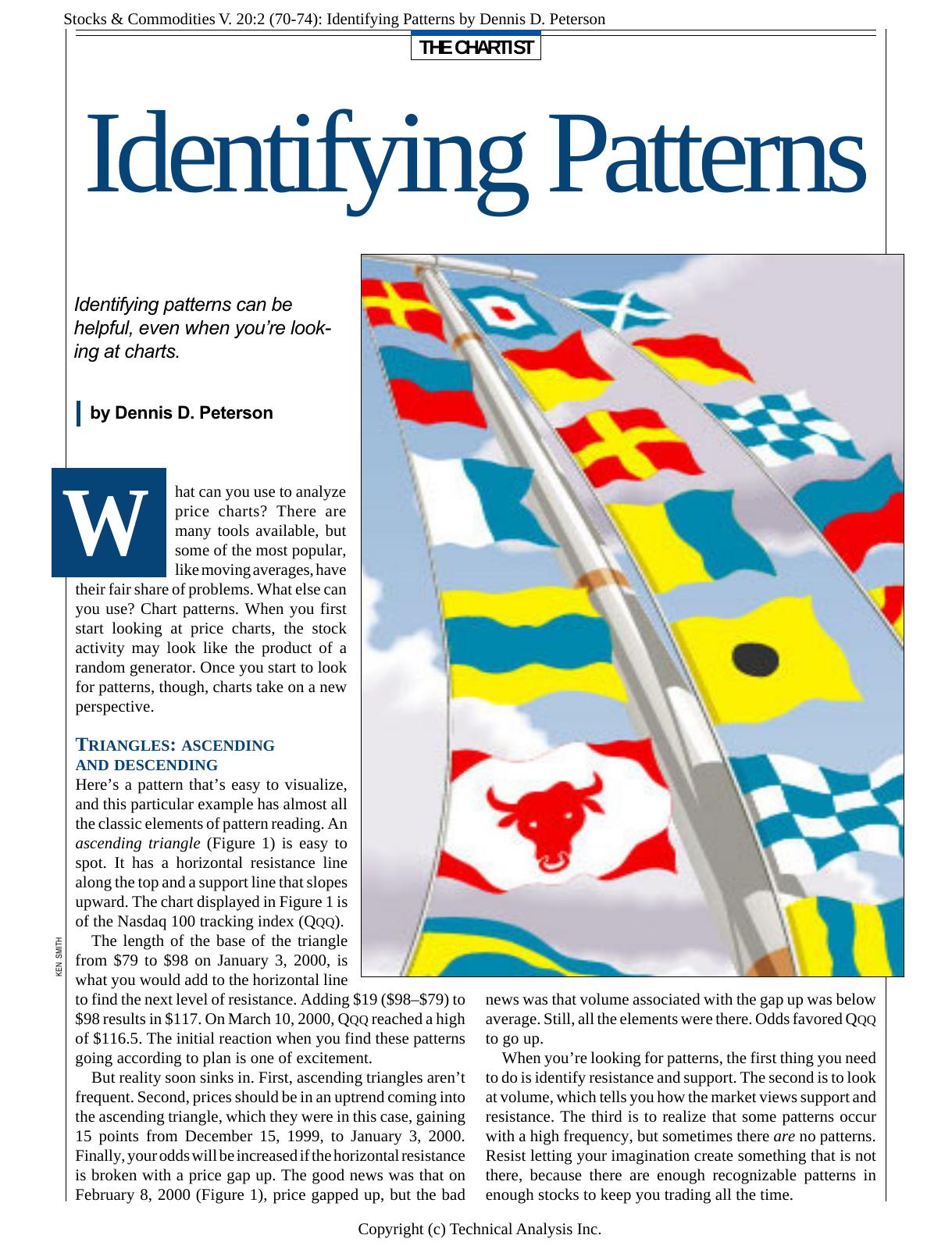 V. 20:2 (70-74): Identifying Patterns by Dennis D. Peterson by Dennis D. Peterson