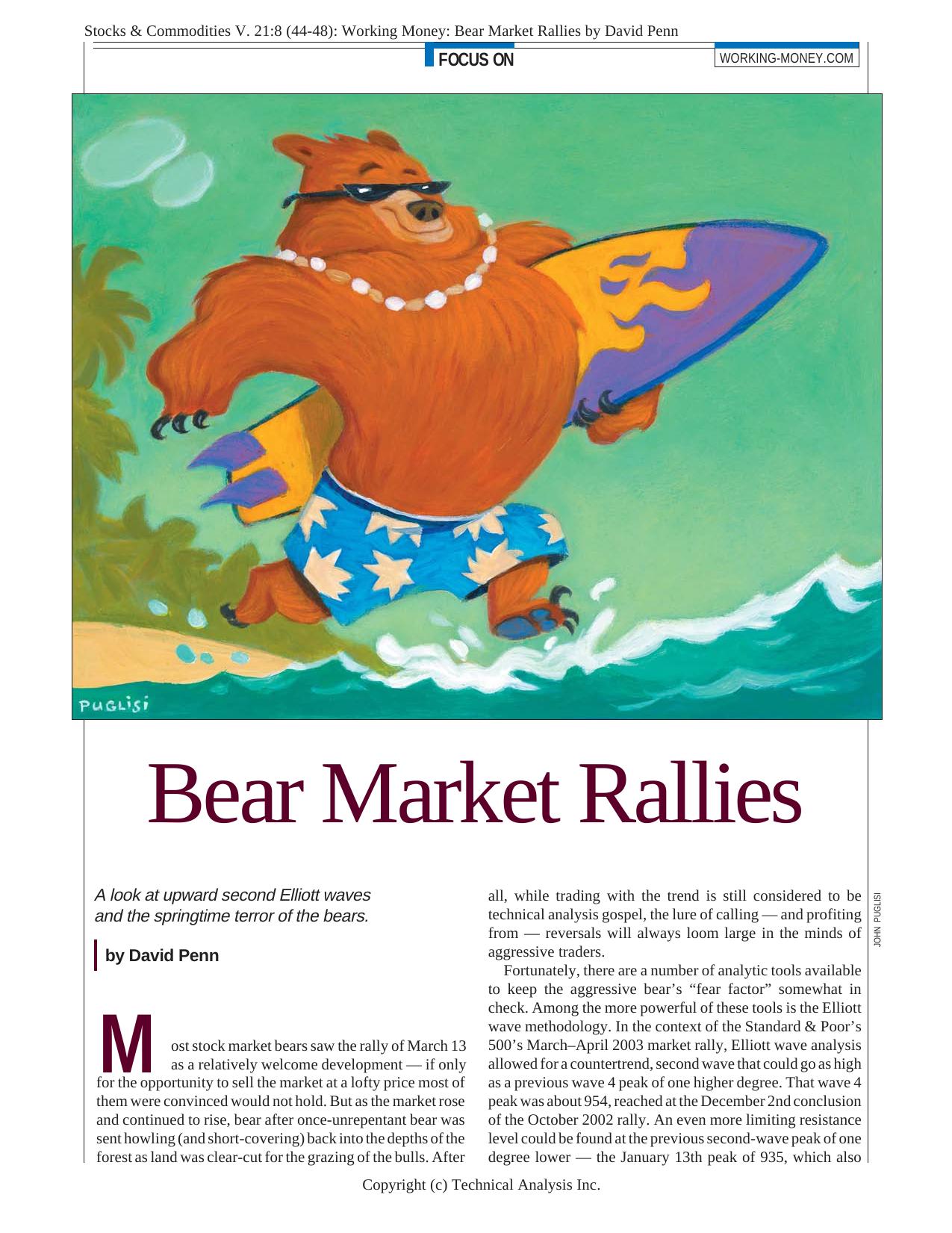 V. 21:8 (44-48): Working Money: Bear Market Rallies by David Penn by David Penn