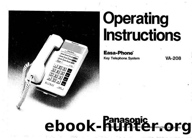 VA-208 Operating Instructions by EZ Manuals